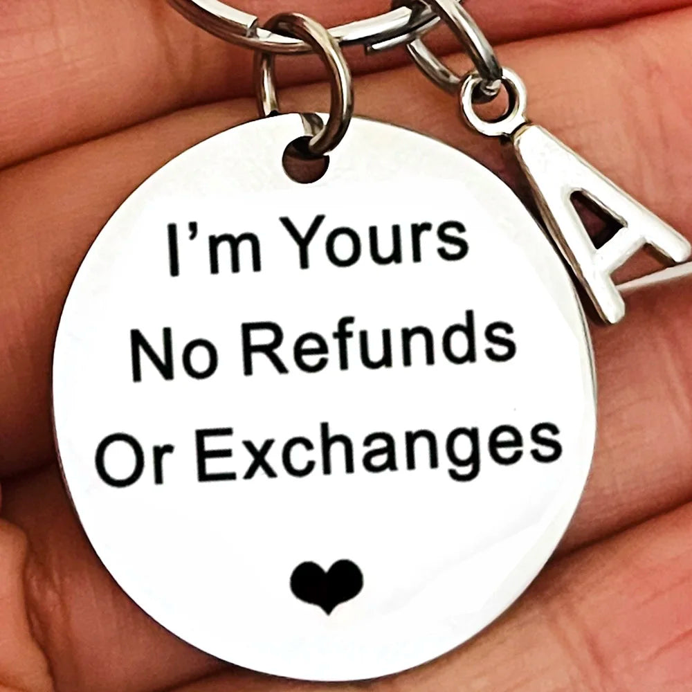 Funny Valentine's Day & Christmas Gift Keychain for Couples