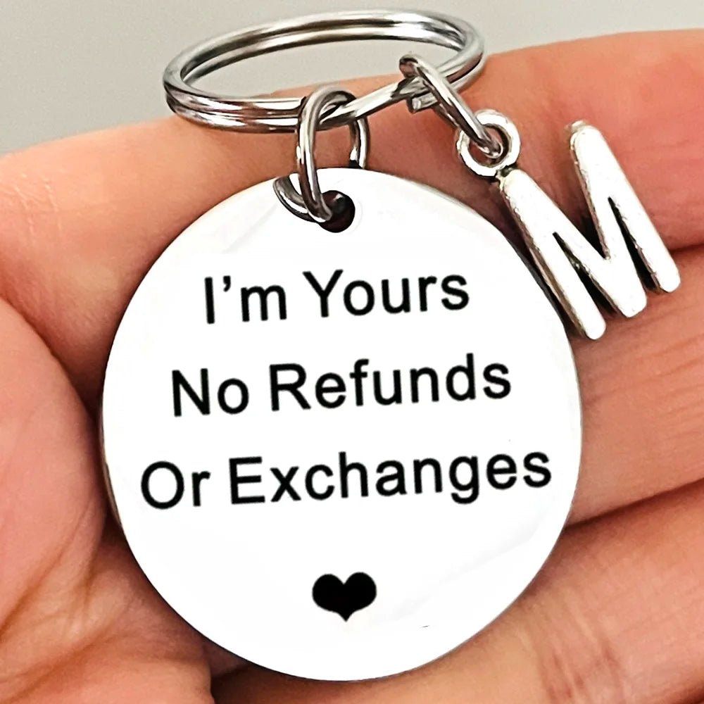 Funny Valentine's Day & Christmas Gift Keychain for Couples