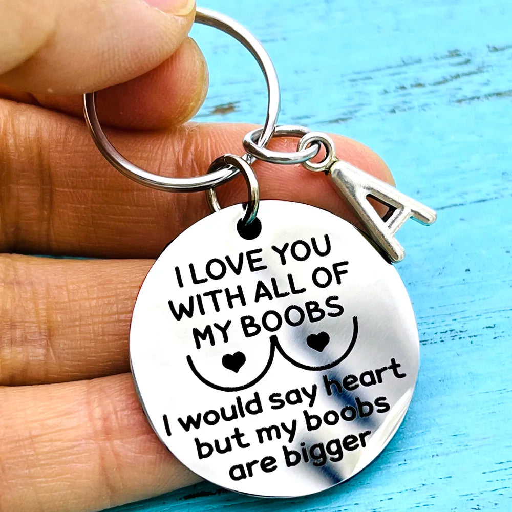 Funny Anniversary Gifts for Husband Keychain for Boyfriend Couple Jewelry Gifts  for Boyfriend Him valentine's day gift